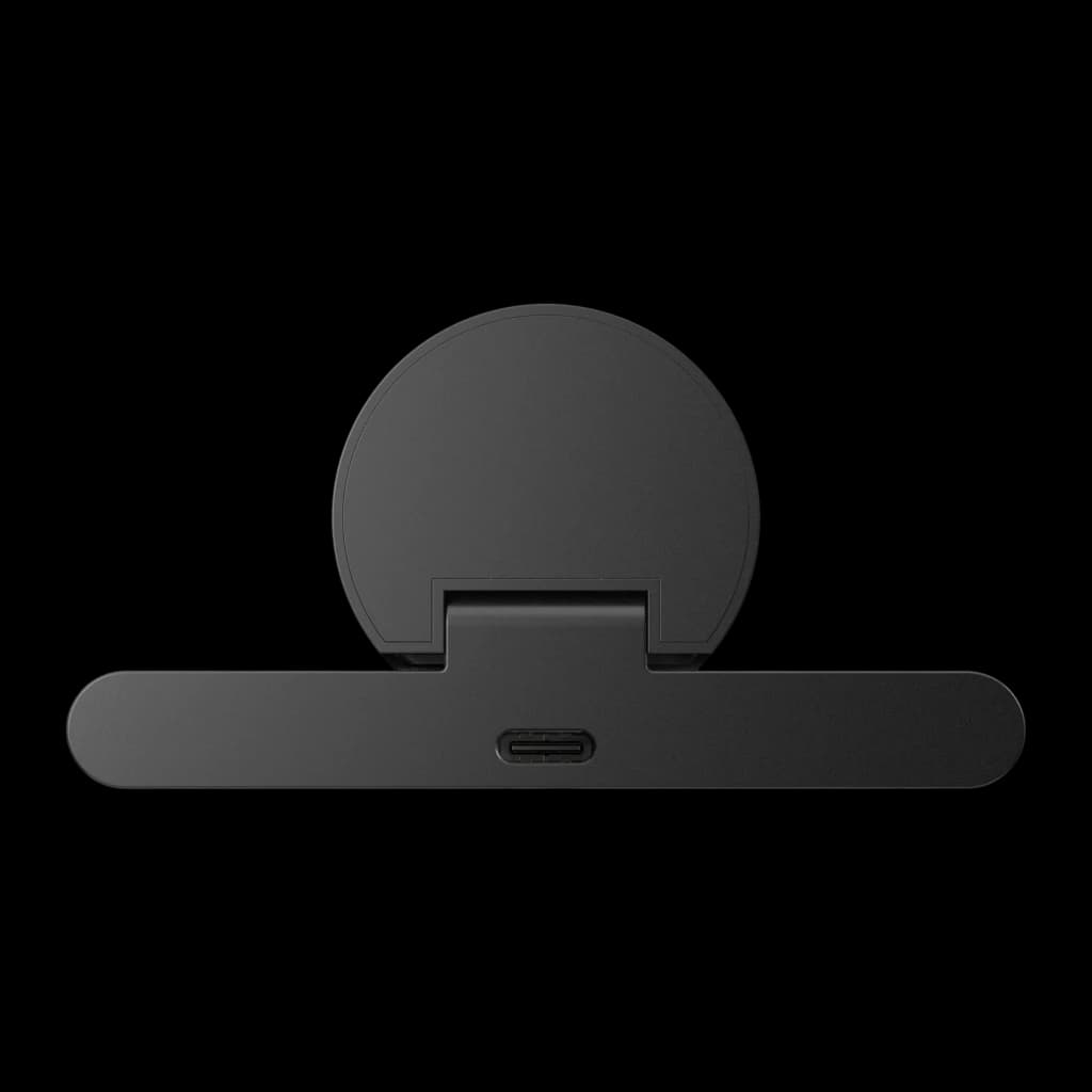 Webcam Lenovo 4K con Micrófono Negro Pro 4XC1Q25246 - clip de montaje y puerto USB-C central visibles