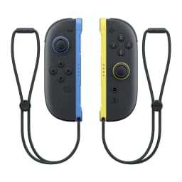 Manette de jeu vidéo Nintendo Joy-Con 2 Bleu et Jaune Sans Fil - paire séparée avec dragonne, rail bleu gauche