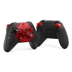 Microsoft Xbox Noir/Rouge - E-Day Limited Edition Noir/Rouge, vues avant et arrière
