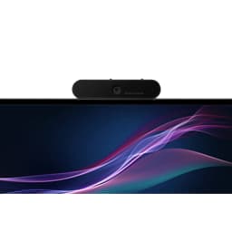 Webcam Lenovo ThinkVision MC50 Full HD Preto - presa ao monitor com lente central visível