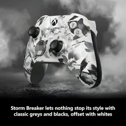 Manette de jeu Microsoft Xbox Wireless Controller Storm Breaker Special Edition Noir/Blanc - Bluetooth
