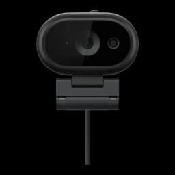 Webcam Dell WB526 2K QHD Preta - lente principal, sensor IR e suporte articulado com cabo