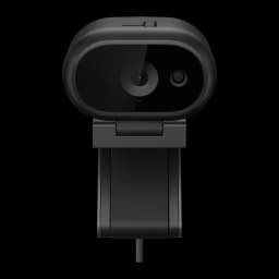 Webcam Dell WB526 2K QHD Preta - lente principal, sensor IR e clipe de fixação visíveis