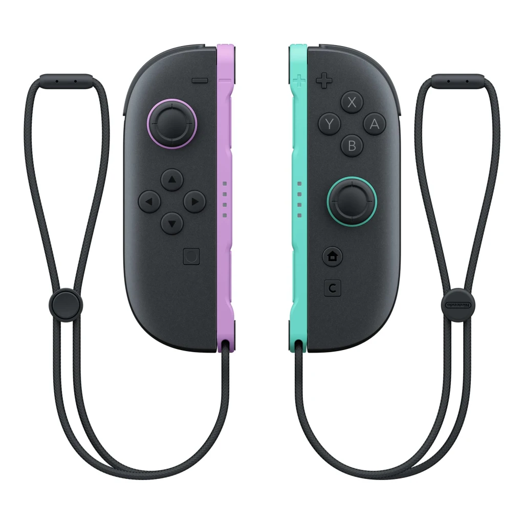 Manette de jeu Nintendo Joy-Con 2 Vert clair et Violet Sans fil