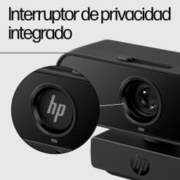 Webcam HP 430 FHD Full HD Preta - interruptor de privacidade integrado e lente em primeiro plano