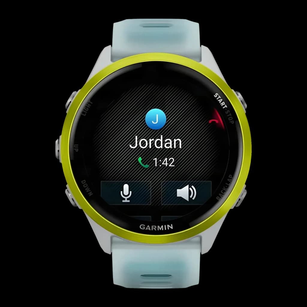 Garmin Forerunner 570 47mm GPS Batterie 10 Jours Blanc/Jaune - écran appel entrant Jordan actif, lunette jaune