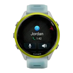 Garmin Forerunner 570 47mm GPS Batterie 10 Jours Blanc/Jaune - écran appel entrant Jordan actif, lunette jaune