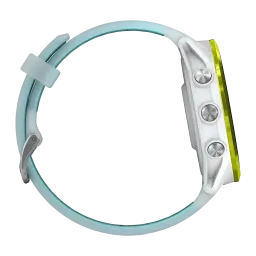 Garmin Forerunner 570 47mm GPS Batterie 10 Jours Blanc/Jaune - trois boutons argentés, lunette jaune