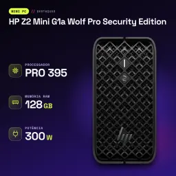 HP Z2 Mini G1a Wolf Pro Security Edition 128GB/1TB SSD Preto Azeviche WiFi 7 - características, 64 MB