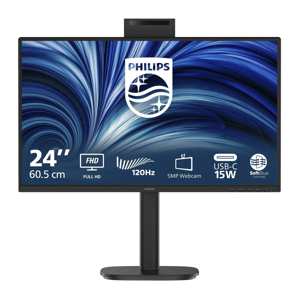 Moniteur Philips 23,8 pouces FHD IPS 120Hz 4 ms Noir 24B2N3200JH