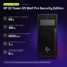 Estación de trabajo HP Z2 Tower G1i Wolf Pro Security Edition 32GB Negro Intel Core Ultra 7 265 - características, 32 GB