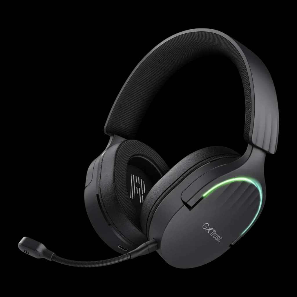 Casque Gaming Trust GXT 491 Fayzo Sans Fil RGB Micro Boom Noir - 110 dB