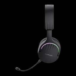 Casque Gaming Trust GXT 491 Fayzo Sans Fil RGB Micro Boom Noir - éclairage RGB sur l'oreillette et micro boom