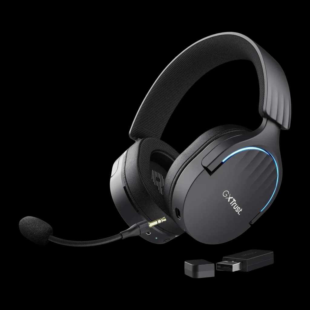 Casque Gaming Trust GXT 491 Fayzo Sans Fil RGB Micro Boom Noir