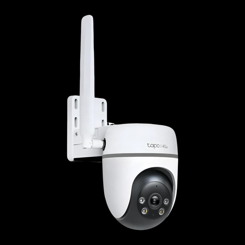 Cámara de Vigilancia TP-Link Tapo 4G 1080p IP66 Blanco TC40GW - soporte de pared, antena y módulo de cámaras