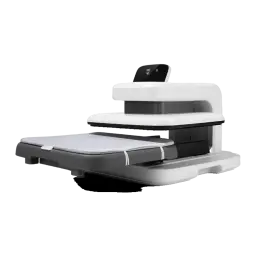 Presse thermique HTVRONT Auto 2 Digit Automatique 20-80 kg 38,1×38,1 cm Blanc - plateau coulissant ouvert
