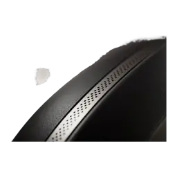 Casque supra-aural Bowers & Wilkins Px8 S2 Réduction de Bruit Adaptative Warm Stone Noir - grille métallique perforée