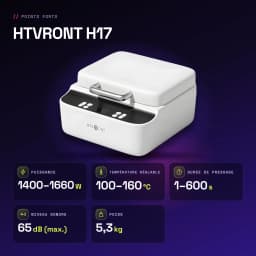 Presse thermique HTVRONT H17 1400–1660W Blanc - caractéristiques, 5,3 kg