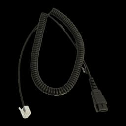 Cable Jabra Quick Disconnect QD a RJ Enrollado 2m QD a RJ-11 Negro