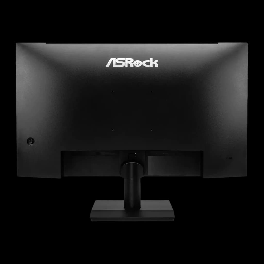 Monitor ASRock 27 polegadas Full HD IPS 144Hz 1ms Preto CL27FFB - painel traseiro preto com logótipo ASRock