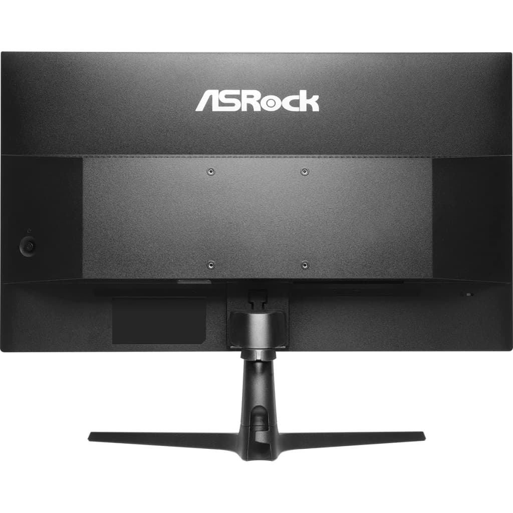 Monitor ASRock Phantom Gaming 24,5 polegadas FHD IPS 180Hz 1ms Preto PG25FFT - painel traseiro preto com logo