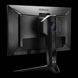 Écran ASRock Phantom Gaming 27 pouces QHD IPS 144Hz 1ms Noir PG27QFT2A - pied avec logo RGB et boutons