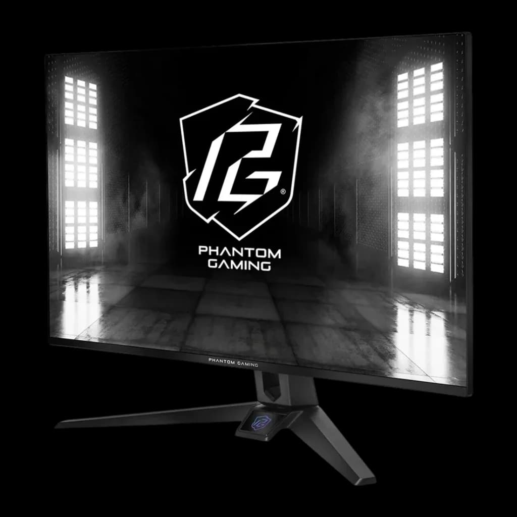 Moniteur ASRock 27 pouces Full HD IPS 165Hz Noir PG27FFS1A - écran avec logo Phantom Gaming et pied