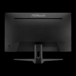 Moniteur ASRock 27 pouces Full HD IPS 165Hz Noir PG27FFS1A - panneau arrière avec logo, ports latéraux et pied