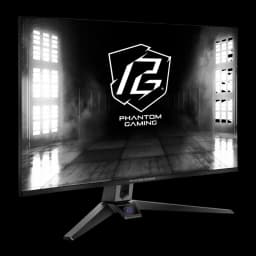 Moniteur ASRock 27 pouces Full HD IPS 165Hz Noir PG27FFS1A - écran avec logo Phantom Gaming et pied avec RGB