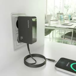 Carregador AISENS Preto GaN 90W 1 USB-C ASCH-1PD90WL034-BK - 50/60 Hz