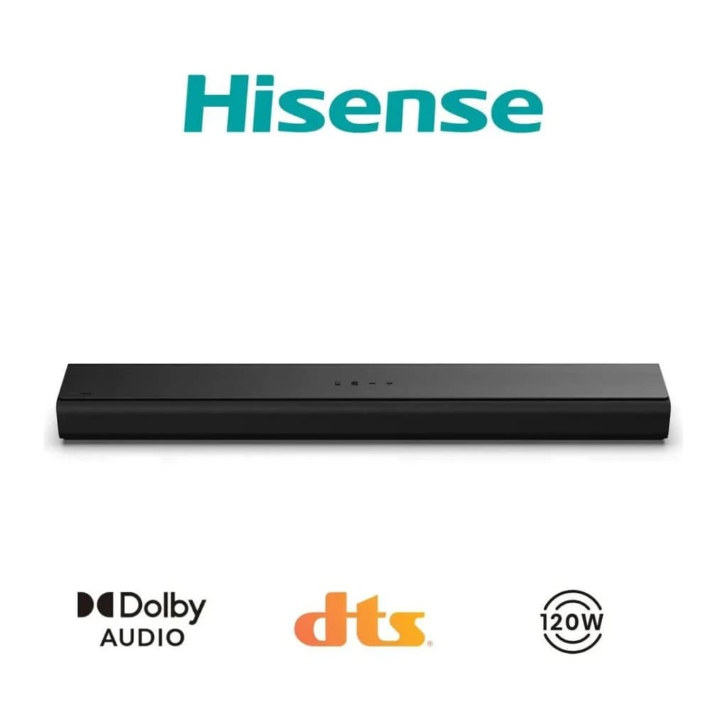Barra de Som Hisense 2.0 120W Bluetooth Preto HS1000