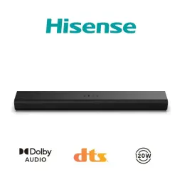 Barra de Som Hisense 2.0 120W Bluetooth Preto HS1000