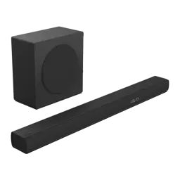 Barre de Son Hisense 3.1 Caisson de Basses Sans Fil 480W Noir - barre avec affichage LED et caisson