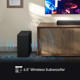 Barre de Son Hisense Dolby Atmos DTS:X 3.1.2 Caisson de Basses Sans Fil Noire AX3120Q - caisson 6,5" avec ondes