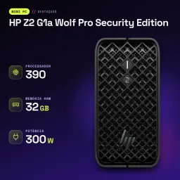 Mini PC HP Z2 G1a Wolf Pro Security Edition 32 Go/1 To Noir SSD WiFi 7 - caractéristiques, 32 GB