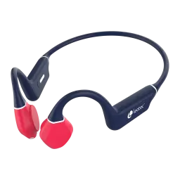 Écouteurs Leotec Kuri Conduction Osseuse Bluetooth 5.4 Multipoint Bleu/Rouge - arceau bleu flexible
