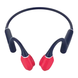Écouteurs Leotec Kuri Conduction Osseuse Bluetooth 5.4 Multipoint Bleu/Rouge - arceau bleu et transducteurs