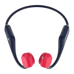 Écouteurs Leotec Kuri Conduction Osseuse Bluetooth 5.4 Multipoint Bleu/Rouge - arceau bleu, transducteurs rouges