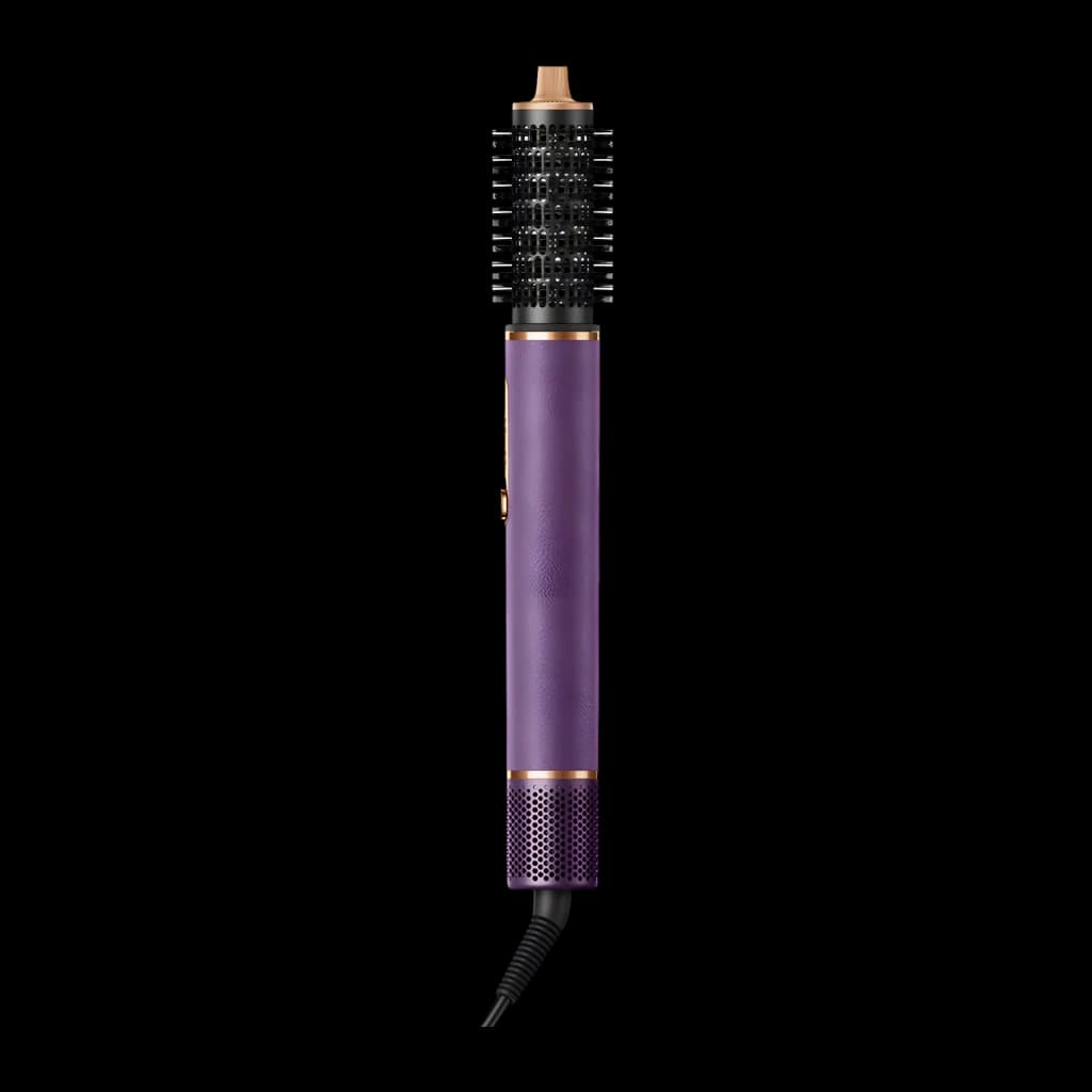 Modelador de cabelo Dreame Air Style Pro 1300W 80ºC Púrpura - cabo púrpura com detalhes dourados, cabeça