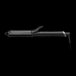 Fer à boucler GHD Curve Soft Curl Tong 32mm Technologie Ultra-Zone Noir - baril cylindrique brillant, pince et cordon