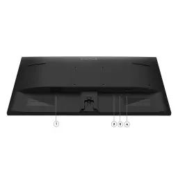 Monitor gaming Lenovo LOQ 24-10 23.8 pulgadas 200Hz FHD IPS Negro - puertos y conectores numerados del 1 al 4