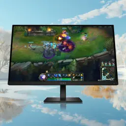 Monitor HP OMEN 27 G2 27 polegadas 180Hz FHD IPS Preto AV4K1E9#ABB - ecrã com partida de League of Legends