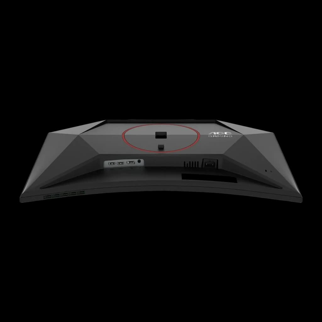 Monitor gaming AOC G4 27 polegadas Curvo QHD Fast VA 260Hz Preto/Vermelho CQ27G4Z2P - painel posterior