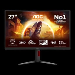 Monitor gaming AOC G4 27 polegadas Curvo QHD Fast VA 260Hz Preto/Vermelho CQ27G4Z2P