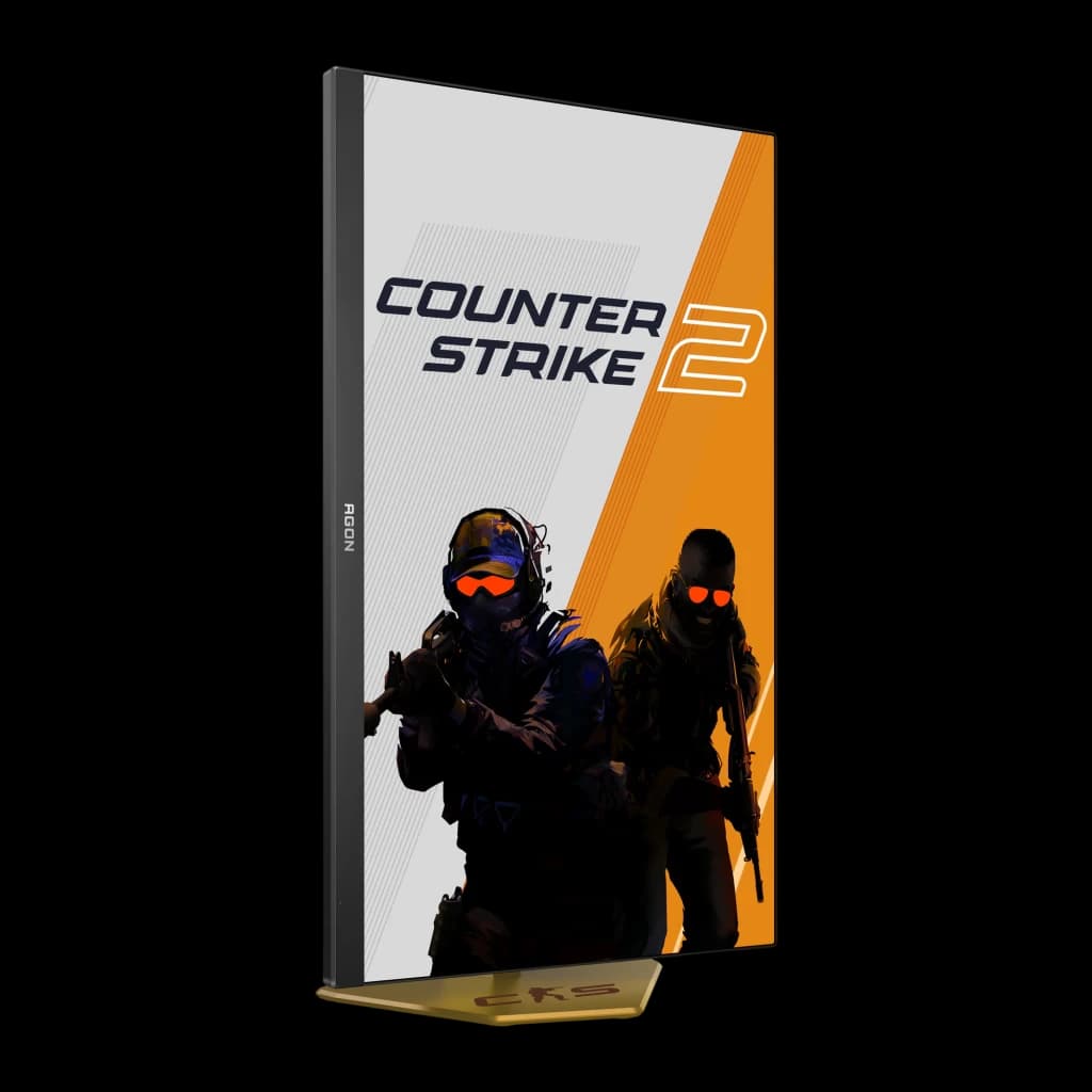 Monitor gaming AOC AGON PRO CS24A 24,1 polegadas 610Hz FHD 0,5 ms Preto - ecrã com Counter-Strike 2 e suporte