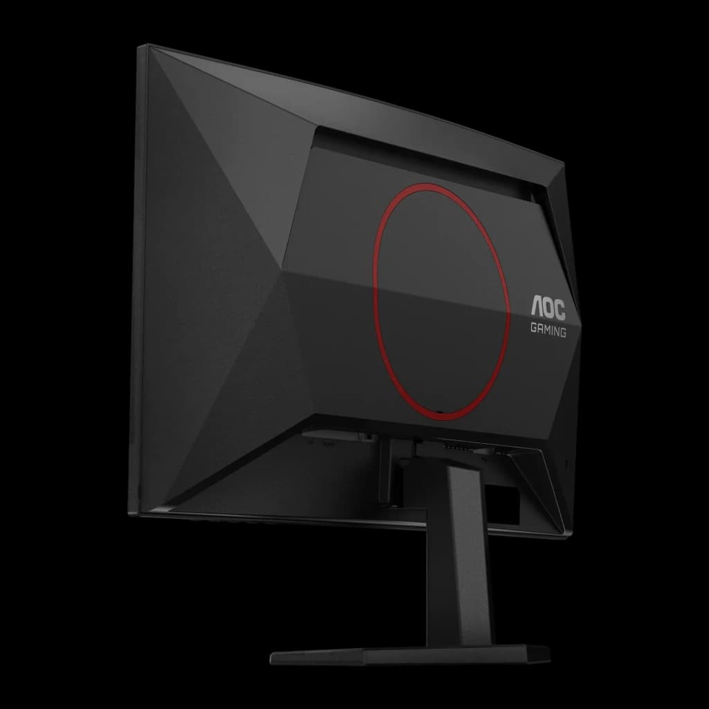 Monitor AOC G4 23.6 polegadas 180Hz Curvo Full HD VA Preto/Vermelho C24G42FE - painel traseiro facetado