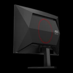 Monitor AOC G4 23.6 polegadas 180Hz Curvo Full HD VA Preto/Vermelho C24G42FE - painel traseiro facetado