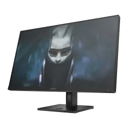 Monitor gaming HP OMEN 24 23,8 polegadas 165Hz FHD IPS Preto - ecrã com cena escura de videojogo, base