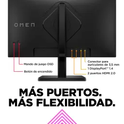 Monitor gaming HP OMEN 24 23,8 polegadas 165Hz FHD IPS Preto - portas HDMI, DisplayPort e conector jack