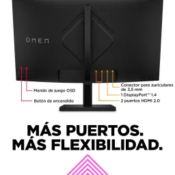 Monitor gaming HP OMEN 32c 31,5 polegadas 165Hz Curvo QHD VA Preto - portas HDMI 2.0, DisplayPort 1.4 e jack